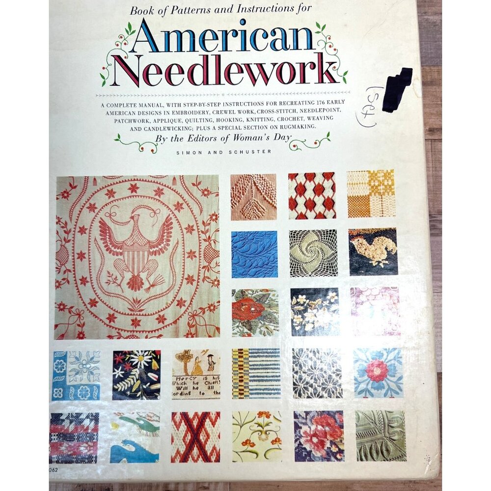 Book Of 21  Patterns & Instructions For American Needlework By Womans Day 1976 H